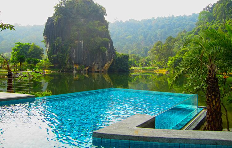 瑞地格樂:透明無邊游泳池-馬來西亞曦云軒酒店案例